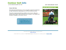 Tablet Screenshot of outdoorbeltinfo.com